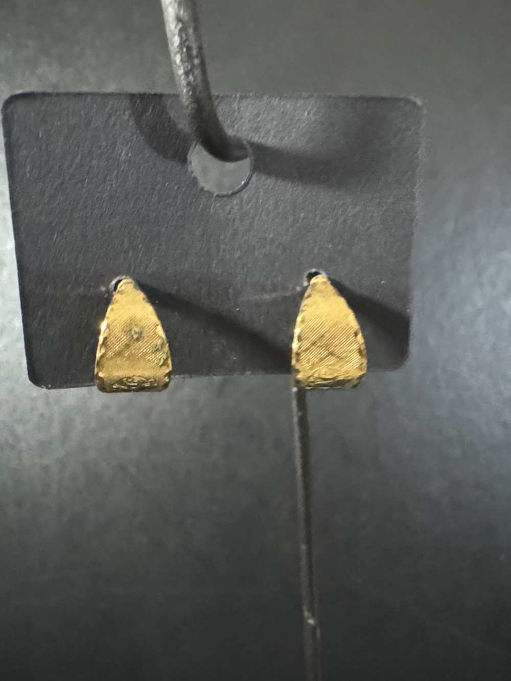 Gold Teardrop Stud Earrings - Women Jewelry